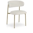 Meridian Furniture Lupita Off White Vegan Leather Dining Chair (Set of 2)