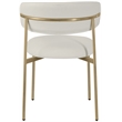 Meridian Furniture Lupita Off White Vegan Leather Dining Chair (Set of 2)