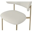 Meridian Furniture Lupita Off White Vegan Leather Dining Chair (Set of 2)