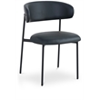 Meridian Furniture Lupita Black Vegan Leather Dining Chair (Set of 2)