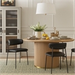 Meridian Furniture Lupita Black Vegan Leather Dining Chair (Set of 2)