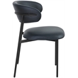 Meridian Furniture Lupita Black Vegan Leather Dining Chair (Set of 2)