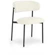 Meridian Furniture Lupita Cream Vegan Leather Dining Chair (Set of 2)