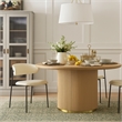 Meridian Furniture Lupita Cream Vegan Leather Dining Chair (Set of 2)