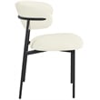Meridian Furniture Lupita Cream Vegan Leather Dining Chair (Set of 2)