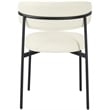 Meridian Furniture Lupita Cream Vegan Leather Dining Chair (Set of 2)