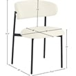 Meridian Furniture Lupita Cream Vegan Leather Dining Chair (Set of 2)