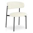 Meridian Furniture Lupita Cream Vegan Leather Dining Chair (Set of 2)