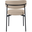 Meridian Furniture Lupita Taupe Vegan Leather Dining Chair (Set of 2)