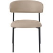 Meridian Furniture Lupita Taupe Vegan Leather Dining Chair (Set of 2)