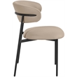 Meridian Furniture Lupita Taupe Vegan Leather Dining Chair (Set of 2)