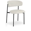 Meridian Furniture Lupita Off White Vegan Leather Dining Chair (Set of 2)