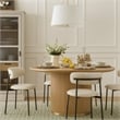 Meridian Furniture Lupita Off White Vegan Leather Dining Chair (Set of 2)