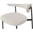 Meridian Furniture Lupita Off White Vegan Leather Dining Chair (Set of 2)
