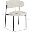 Meridian Furniture Lupita Off White Vegan Leather Dining Chair (Set of 2)