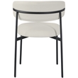 Meridian Furniture Lupita Off White Vegan Leather Dining Chair (Set of 2)