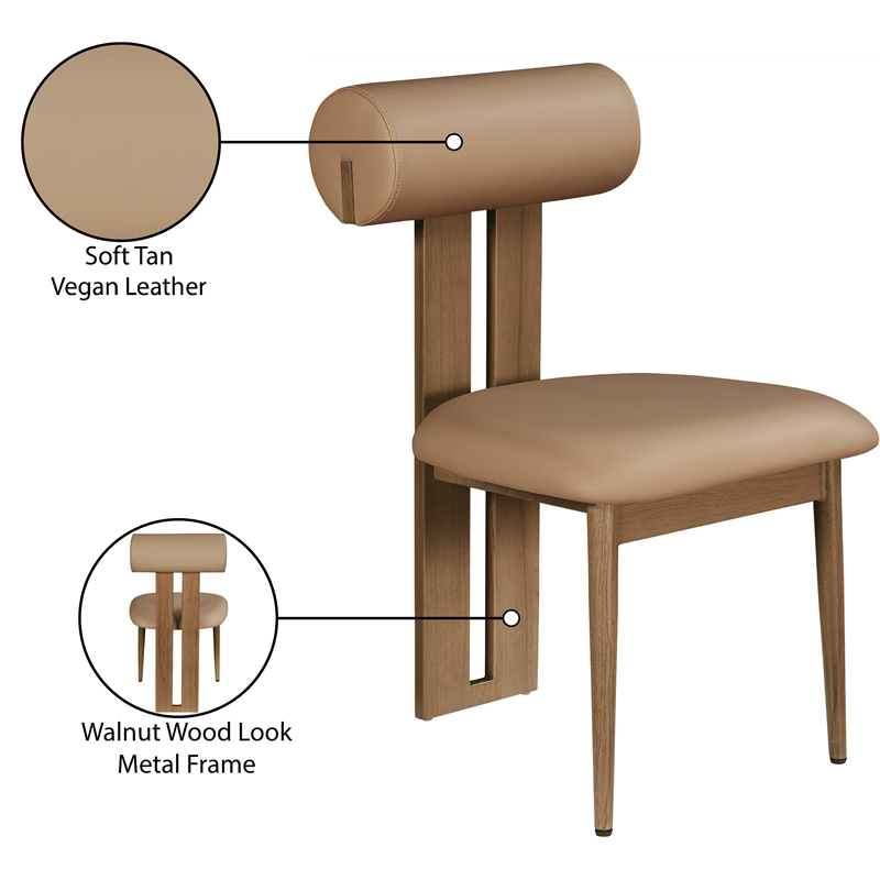 Meridian Furniture Dario Tan Dining Chair (Set of 2)