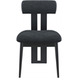 Meridian Furniture Dario Black Boucle Fabric Dining Chair (Set of 2)