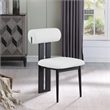 Meridian Furniture Dario Cream Boucle Fabric Dining Chair (Set of 2)