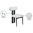 Meridian Furniture Dario Cream Boucle Fabric Dining Chair (Set of 2)