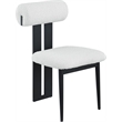 Meridian Furniture Dario Cream Boucle Fabric Dining Chair (Set of 2)