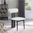 Meridian Furniture Dario Cream Boucle Fabric Dining Chair (Set of 2)