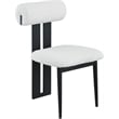 Meridian Furniture Dario Cream Boucle Fabric Dining Chair (Set of 2)