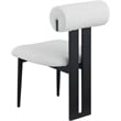 Meridian Furniture Dario Cream Boucle Fabric Dining Chair (Set of 2)