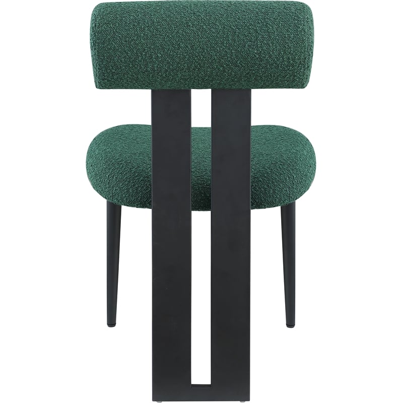 Meridian Furniture Dario Green Boucle Fabric Dining Chair (Set of 2)