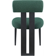 Meridian Furniture Dario Green Boucle Fabric Dining Chair (Set of 2)