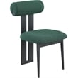 Meridian Furniture Dario Green Boucle Fabric Dining Chair (Set of 2)