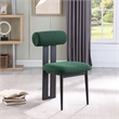 Meridian Furniture Dario Green Boucle Fabric Dining Chair (Set of 2)