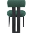 Meridian Furniture Dario Green Boucle Fabric Dining Chair (Set of 2)