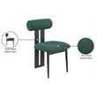 Meridian Furniture Dario Green Boucle Fabric Dining Chair (Set of 2)