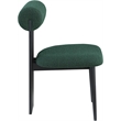 Meridian Furniture Dario Green Boucle Fabric Dining Chair (Set of 2)