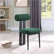 Meridian Furniture Dario Green Boucle Fabric Dining Chair (Set of 2)