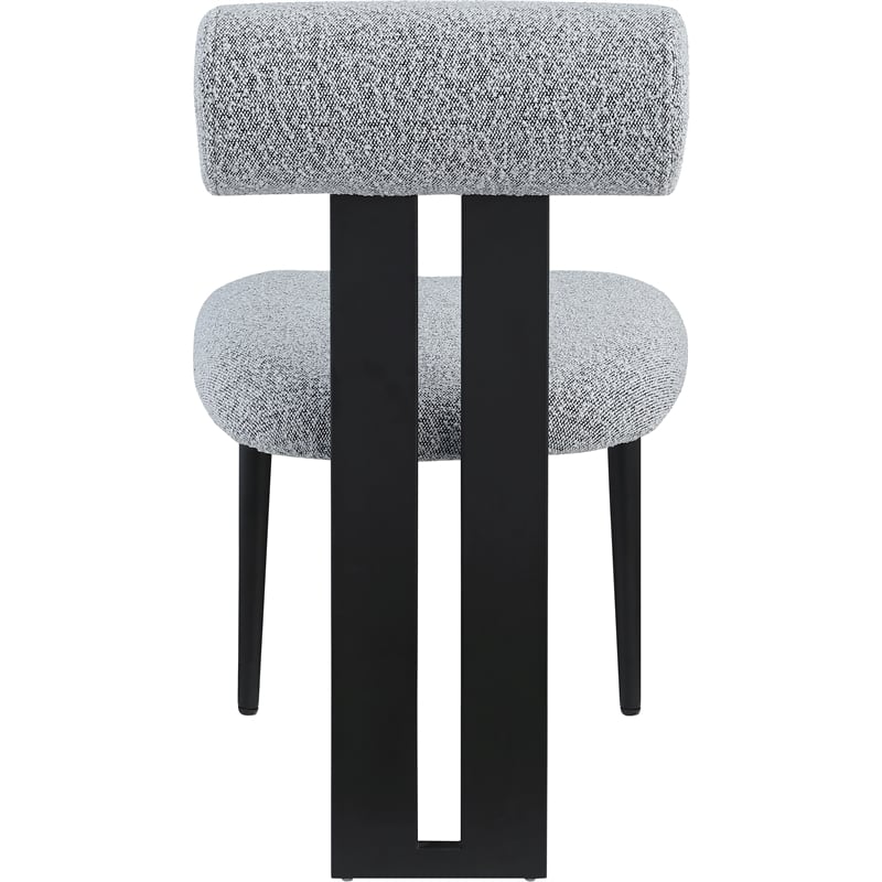 Meridian Furniture Dario Grey Boucle Fabric Dining Chair (Set of 2)