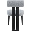 Meridian Furniture Dario Grey Boucle Fabric Dining Chair (Set of 2)