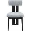 Meridian Furniture Dario Grey Boucle Fabric Dining Chair (Set of 2)