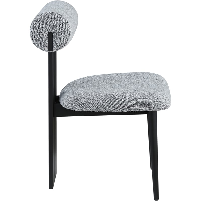 Meridian Furniture Dario Grey Boucle Fabric Dining Chair (Set of 2)