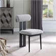 Meridian Furniture Dario Grey Boucle Fabric Dining Chair (Set of 2)