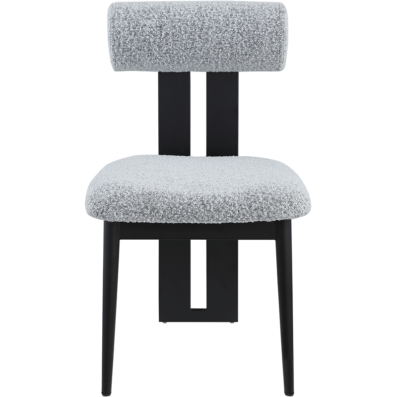 Meridian Furniture Dario Grey Boucle Fabric Dining Chair (Set of 2)