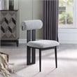 Meridian Furniture Dario Grey Boucle Fabric Dining Chair (Set of 2)