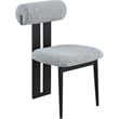 Meridian Furniture Dario Grey Boucle Fabric Dining Chair (Set of 2)
