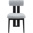 Meridian Furniture Dario Grey Boucle Fabric Dining Chair (Set of 2)