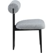 Meridian Furniture Dario Grey Boucle Fabric Dining Chair (Set of 2)