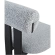 Meridian Furniture Dario Grey Boucle Fabric Dining Chair (Set of 2)