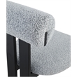 Meridian Furniture Dario Grey Boucle Fabric Dining Chair (Set of 2)