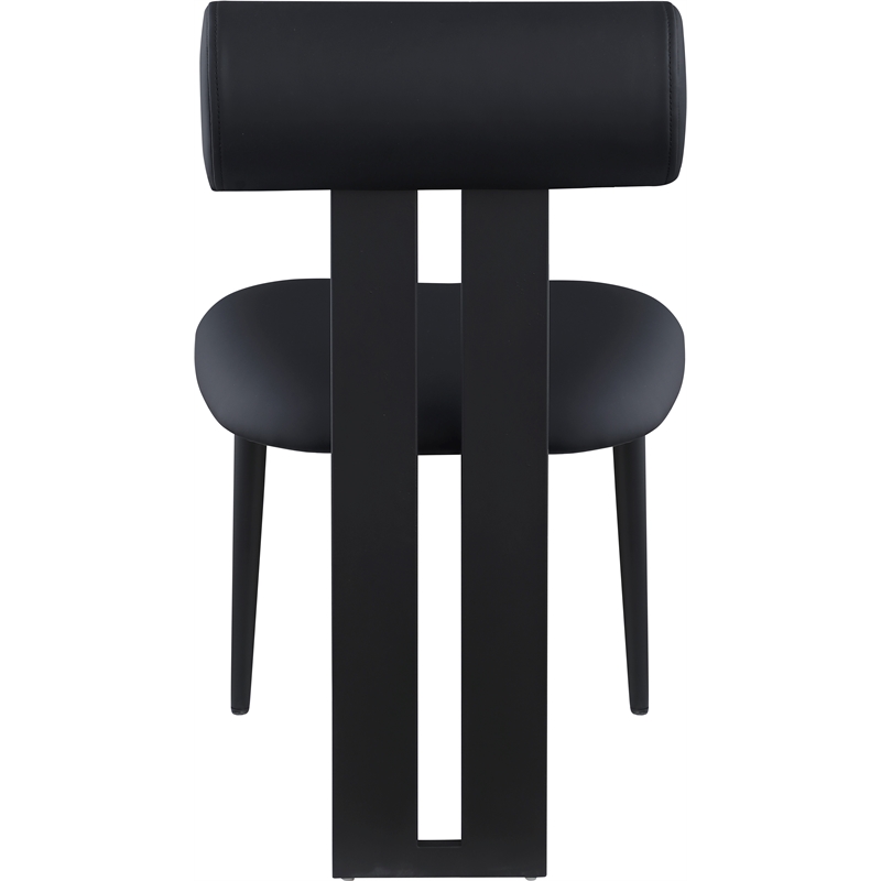 Meridian Furniture Dario Black Vegan Leather Dining Chair (Set of 2)