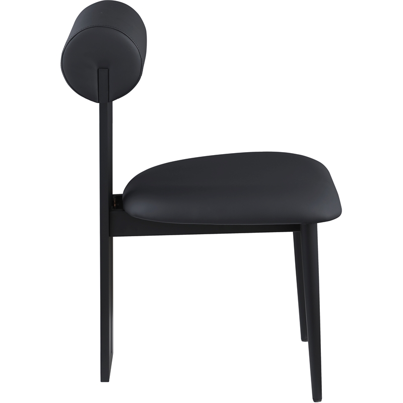Meridian Furniture Dario Black Vegan Leather Dining Chair (Set of 2)